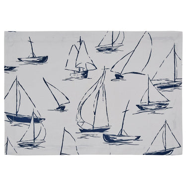Sailboat Placemat - White Set Of 6 Park Designs - The Fox Decor